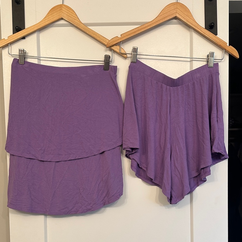 Free People Beach XS shorts and strapless top.